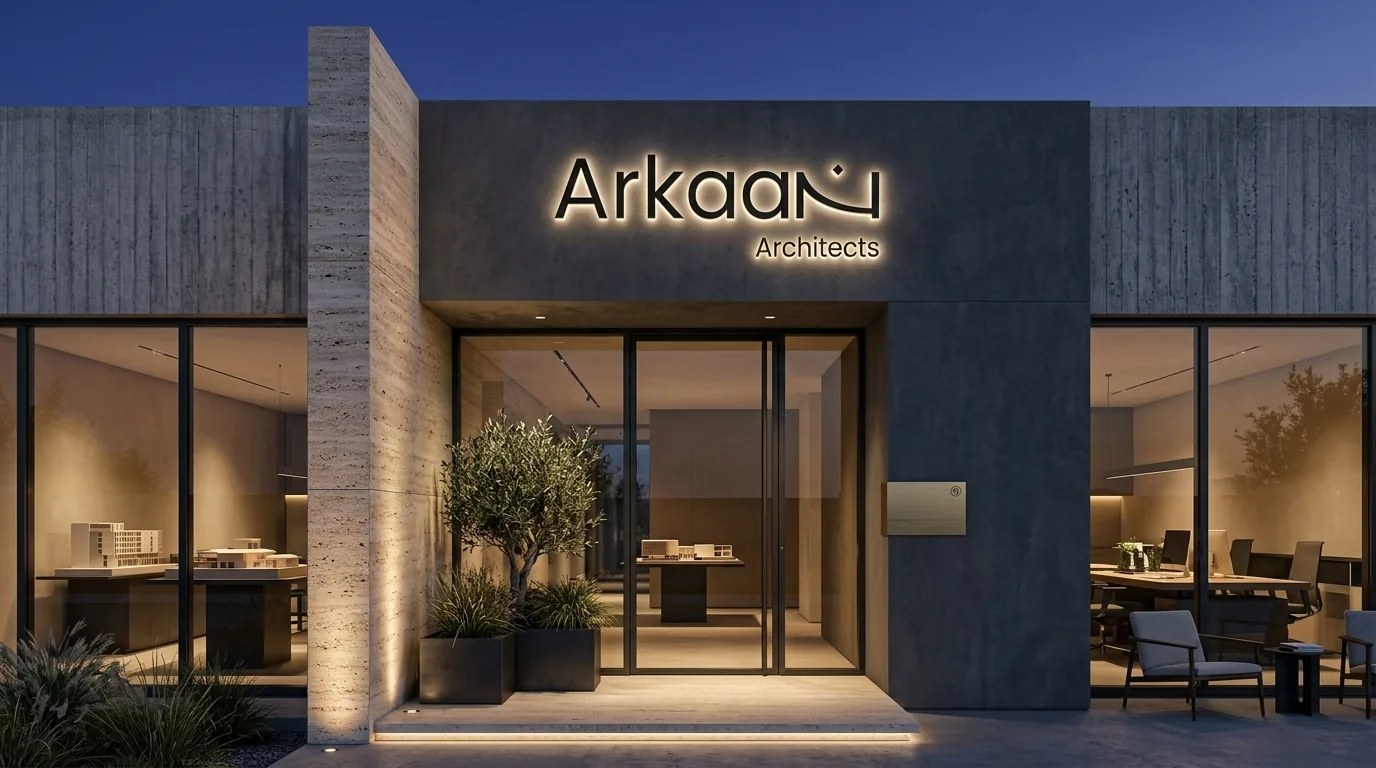 Arkan Architects studio facade in Dubai