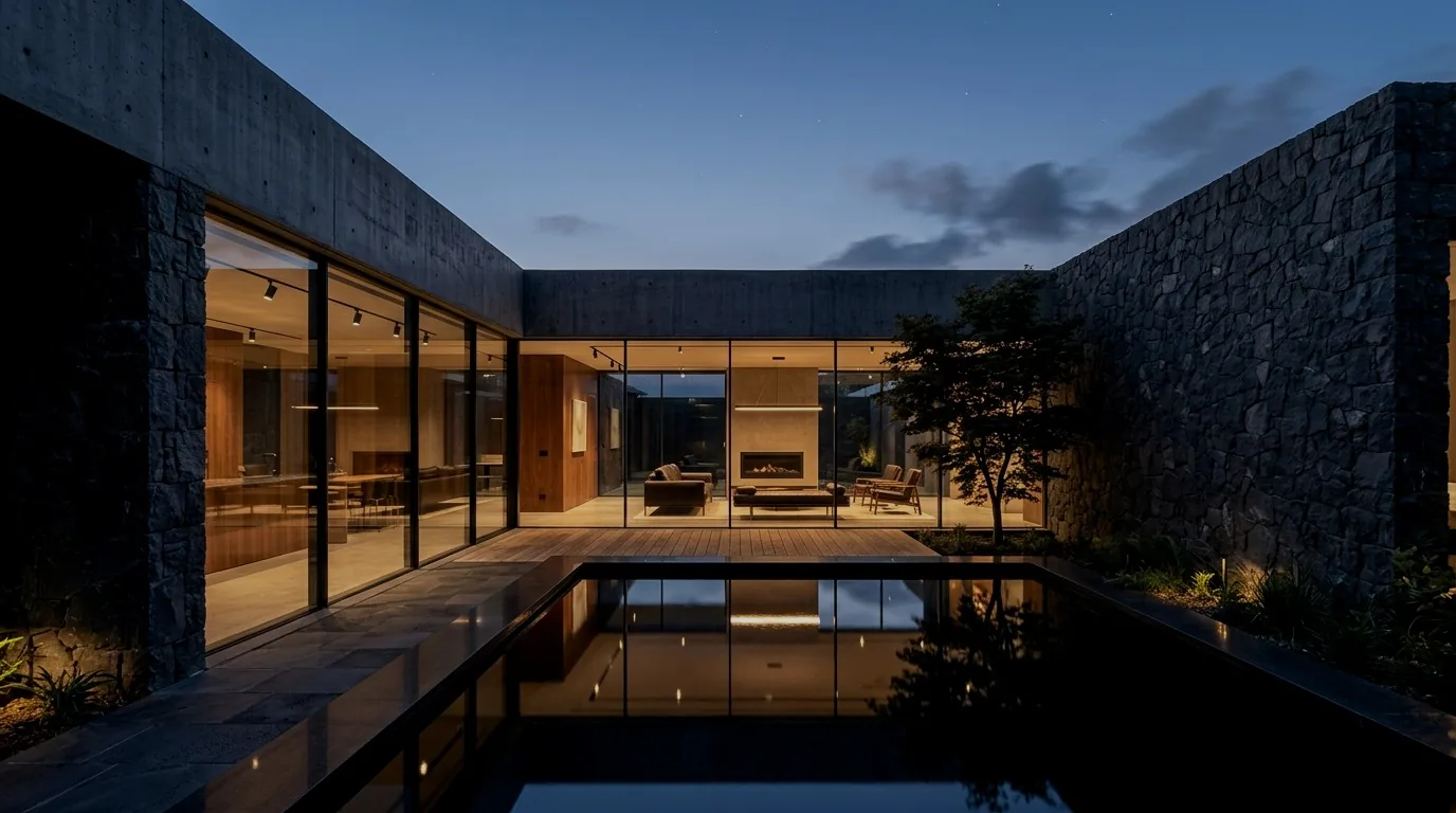 Night view of Graphite Studio Residence