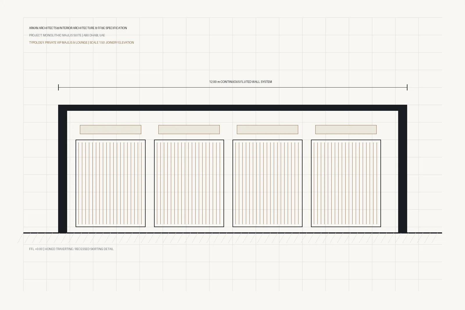Architectural joinery drawing plate